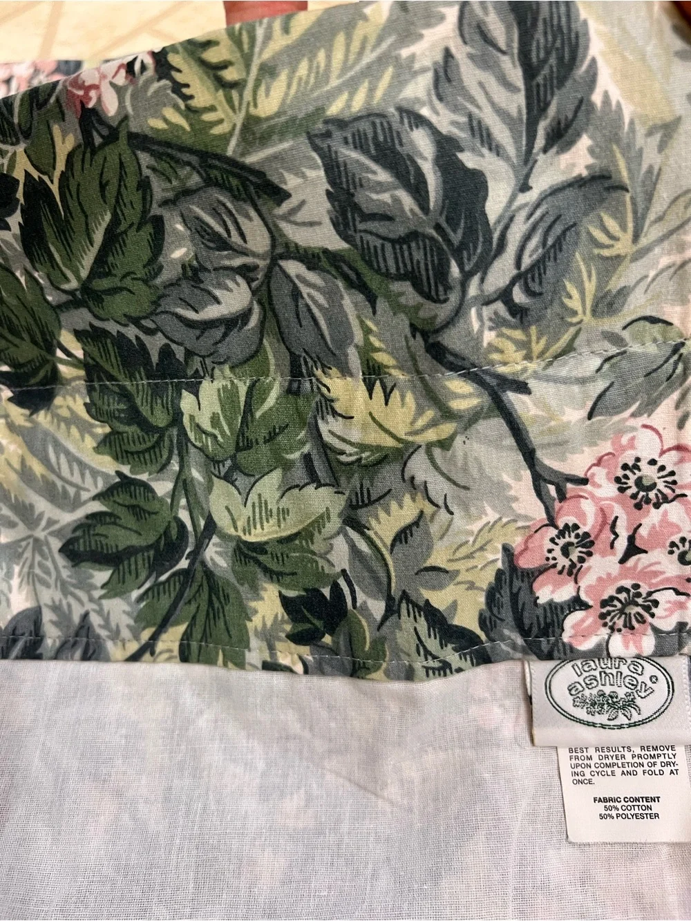 2 Laura Ashley Ashbourne Floral Curtains Panels Lined Weighted Corners 42x84”